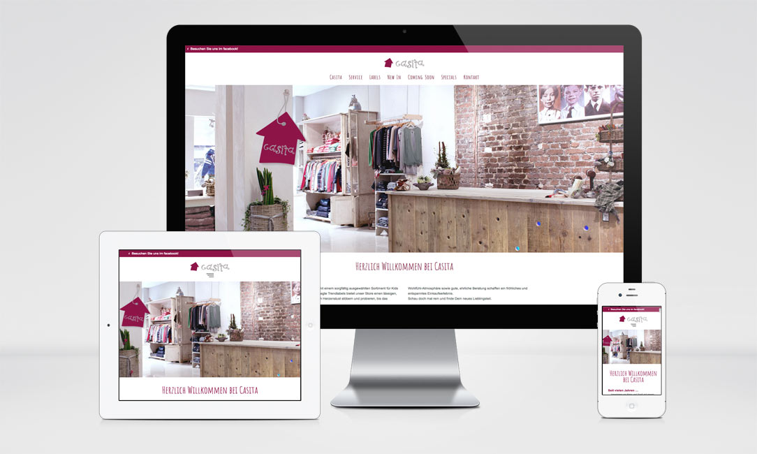 Casita Fashion Store Website relaunch